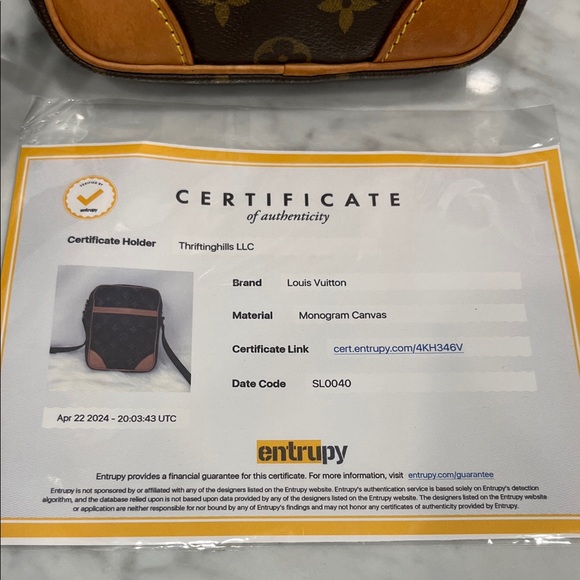 Louis Vuitton Monogram Brown Monogram Danube Crossbody SL0040 - Picture 12 of 14
